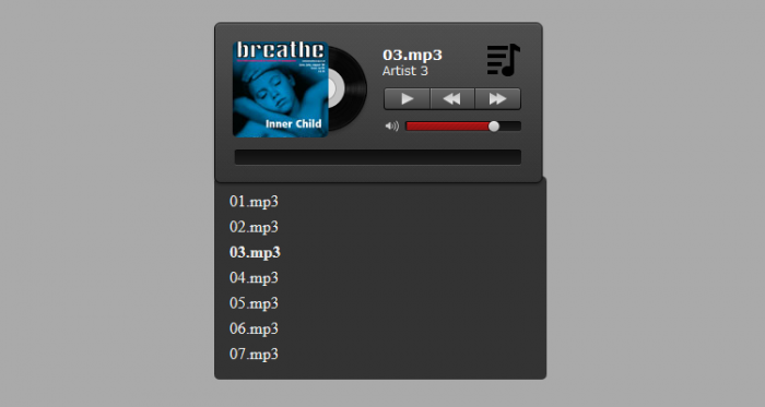 html5 audio player example code