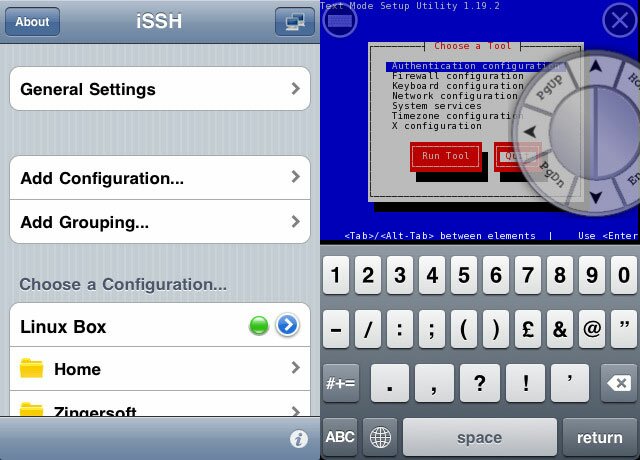 iSSH - SSH / VNC Console