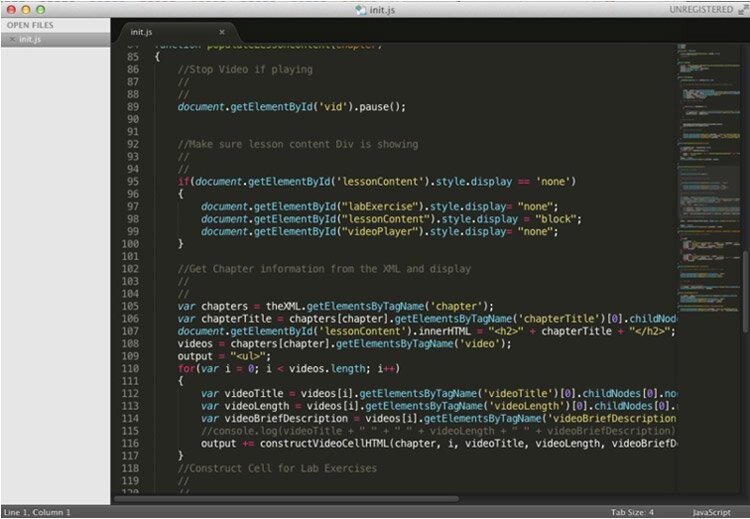 Javascript code