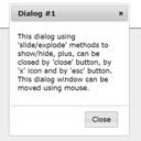 How to create dialogs using UI Dialog