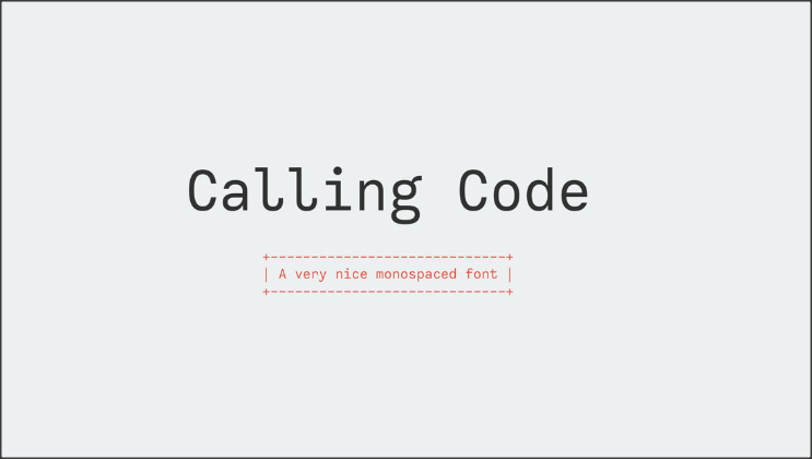 Calling code