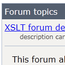Ajaxy forum using XSLT