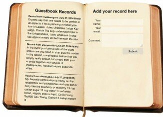 Creating a Diary style PHP Guestbook