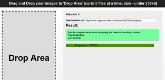 HTML5 Drag and Drop Multiple File Uploader