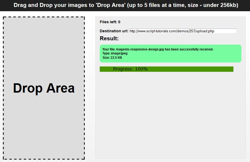 html file upload example