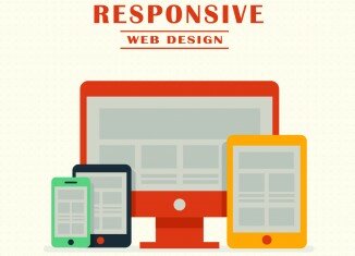 Responsive web design - futuristic technology